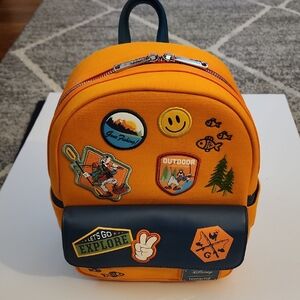 Loungefly Disney A Goofy Movie Camping Canvas Adventure Mini Backpack. NWT